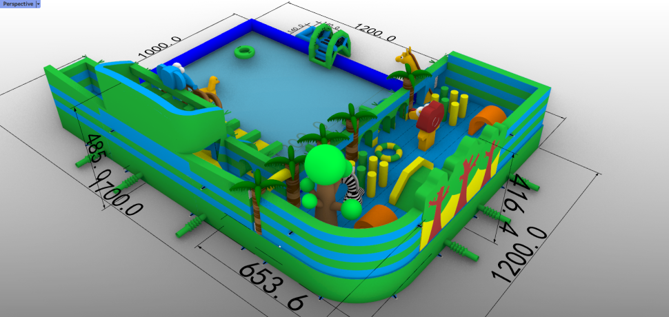 Надувной аквапарк 