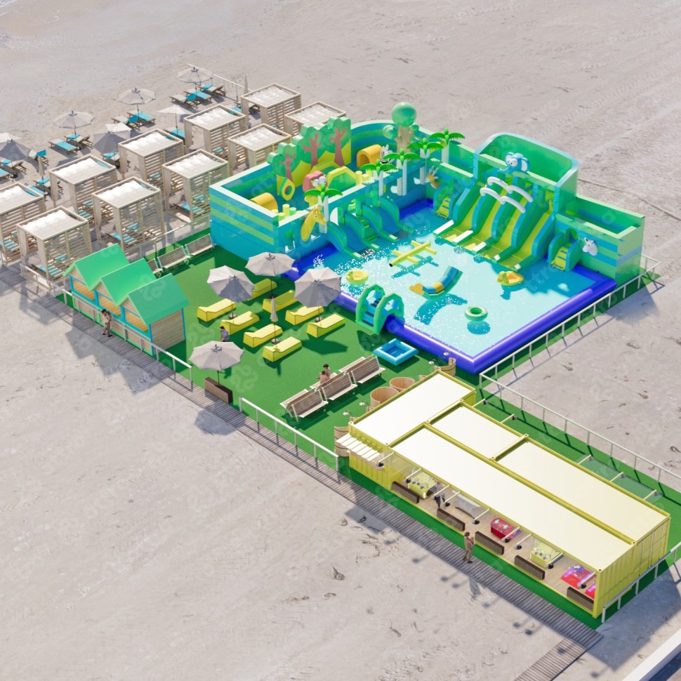 Надувной аквапарк 