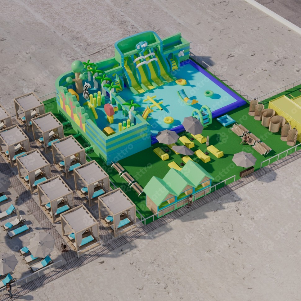 Надувной аквапарк 