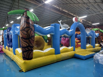 Надувной аквапарк "Пристань Прибой" 18*18*6 м 
