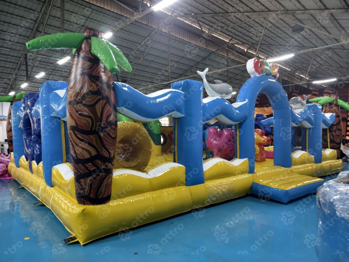 Надувной аквапарк "Пристань Прибой" 18*18*6 м 