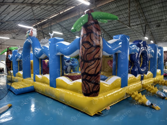 Надувной аквапарк "Пристань Прибой" 18*18*6 м 