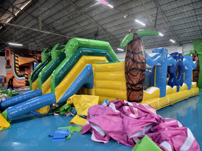 Надувной аквапарк "Пристань Прибой" 18*18*6 м 