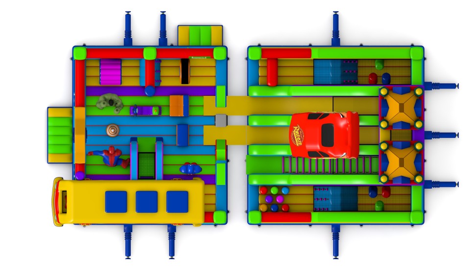 Надувная горка 