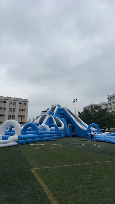 Надувная горка "Триппо 4 спуска" 36*19*11 м