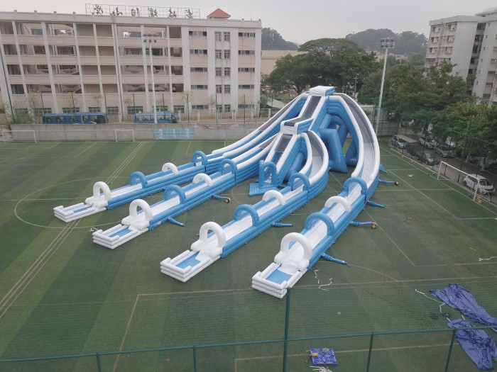 Надувная горка "Триппо 4 спуска" 36*19*11 м