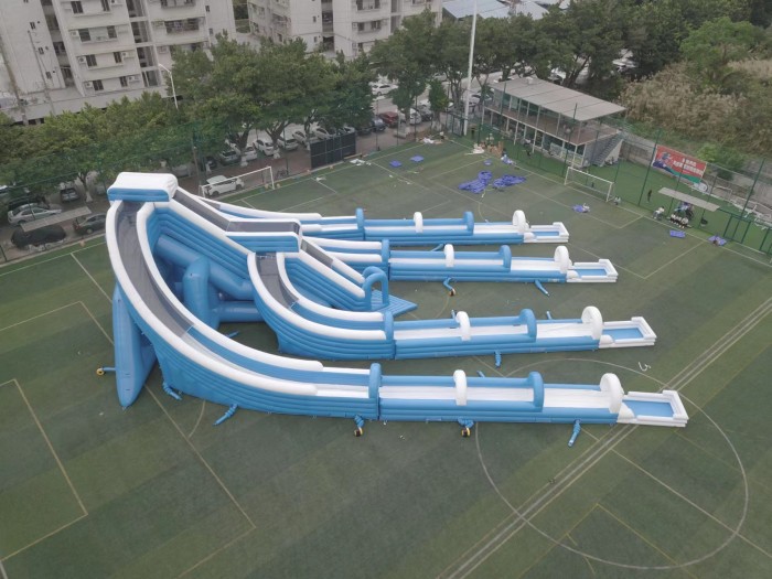 Надувная горка "Триппо 4 спуска" 36*19*11 м