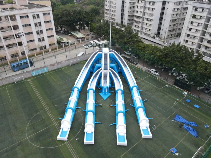 Надувная горка "Триппо 4 спуска" 36*19*11 м