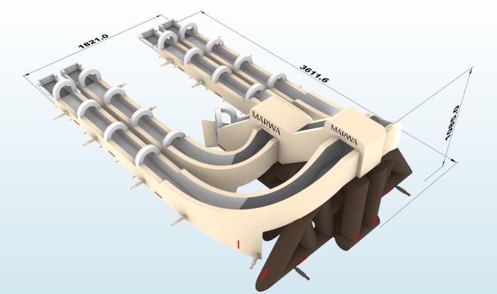 Надувная горка "Триппо 4 спуска" 36*19*11 м