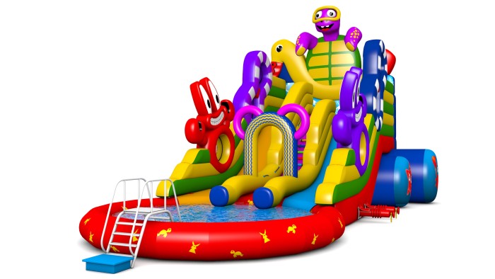 Надувная водная горка "Черепашка" 16*10*9,2 м