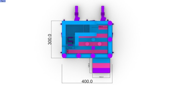 Надувная горка "Морской бриз" 4*3*2,4 м 