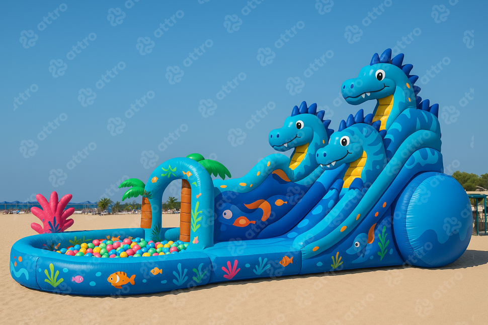 Проект надувной водной горки 