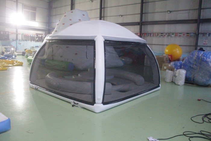 Надувная палатка на воду  3,3*3,3*2,3 м