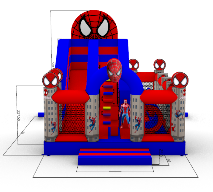 Надувная горка "Спайдермен" 7*5*5,3 м