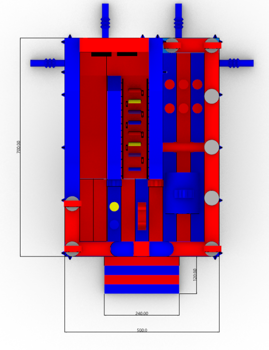 Надувная горка "Спайдермен" 7*5*5,3 м