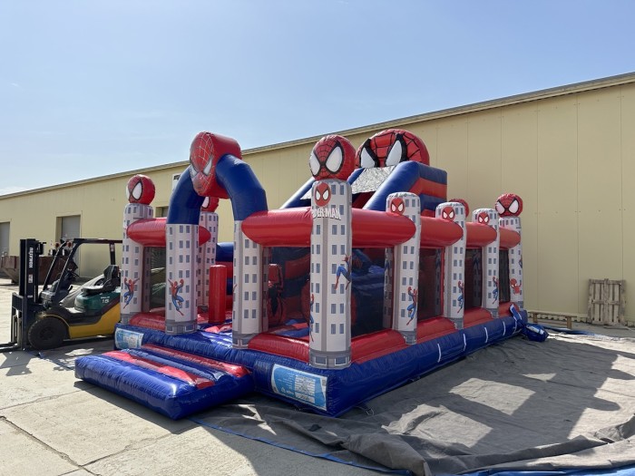 Надувная горка "Спайдермен" 7*5*5,3 м