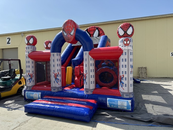Надувная горка "Спайдермен" 7*5*5,3 м