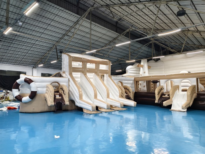 Надувной аквапарк "Пристань Marwa" 20*15*7,2 м