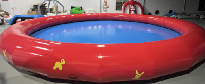 Надувная водная горка "Зайчик" 16*10*10 м