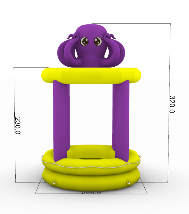 Надувной аттракцион Рыбалочка