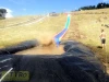 Надувная водная горка "Турбо" на поддуве 3 полосы 