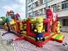 Надувной батут "Миньоны в тропиках" 14*7*7,3 м