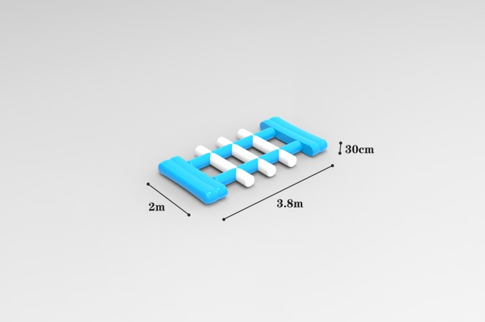 Надувной аквапарк "Керчь" размер 29*13*5,1 м 