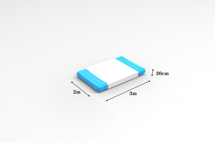 Надувной аквапарк "Керчь" размер 29*13*5,1 м 