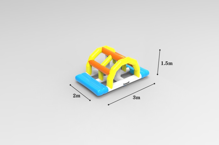 Надувной аквапарк "Керчь" размер 29*13*5,1 м 