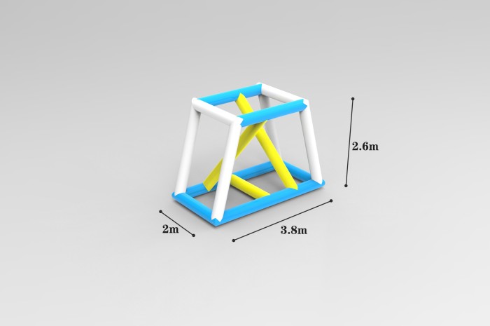 Надувной аквапарк "Керчь" размер 29*13*5,1 м 
