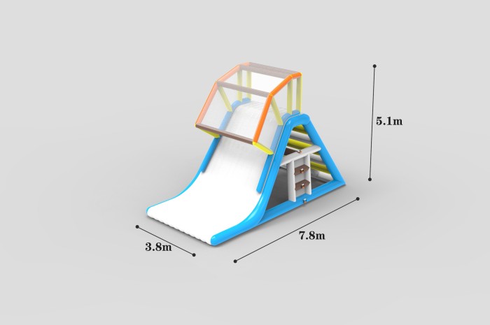 Надувной аквапарк "Керчь" размер 29*13*5,1 м 