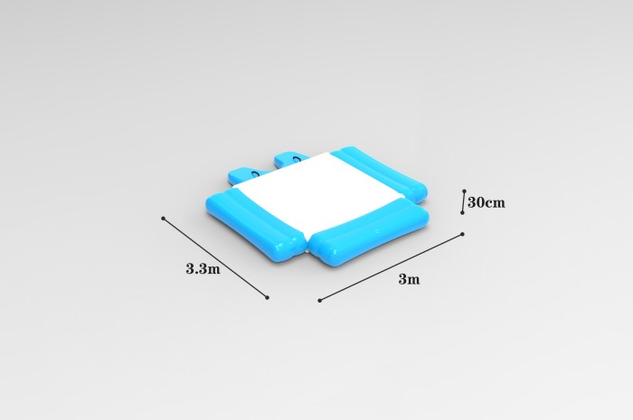 Надувной аквапарк "Керчь" размер 29*13*5,1 м 