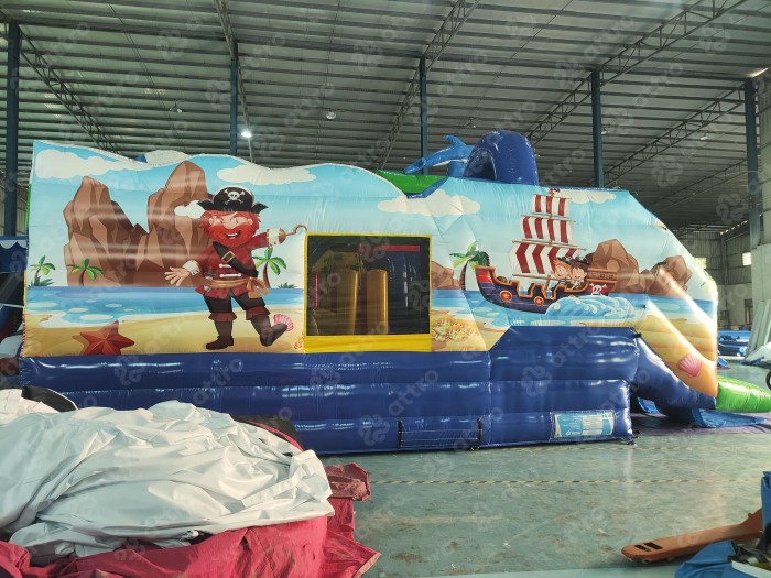 Надувной аквапарк "Морские охотники" 15*10*4,9 м