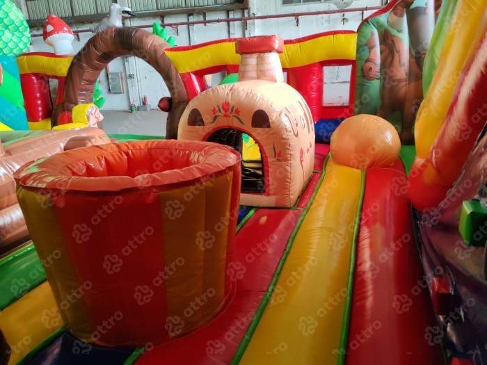 Надувная горка "Русские сказки" 15*9*7 м