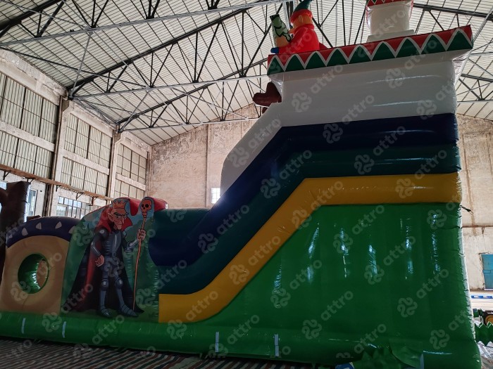 Надувная горка "Русские сказки" 15*9*7 м