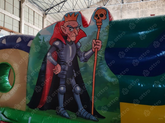 Надувная горка "Русские сказки" 15*9*7 м