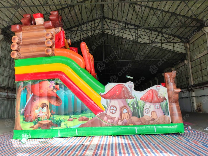 Надувная горка "Русские сказки" 15*9*7 м