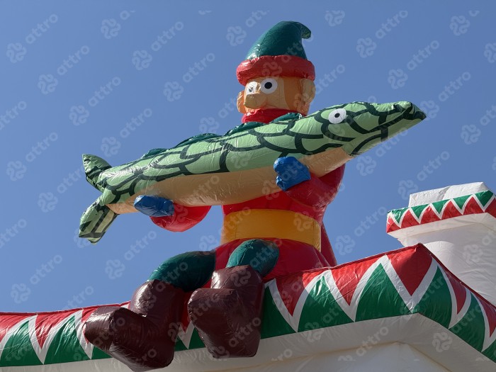 Надувная горка "Русские сказки" 15*9*7 м