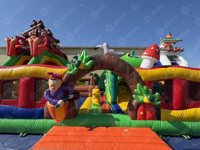 Надувная горка "Русские сказки" 15*9*7 м