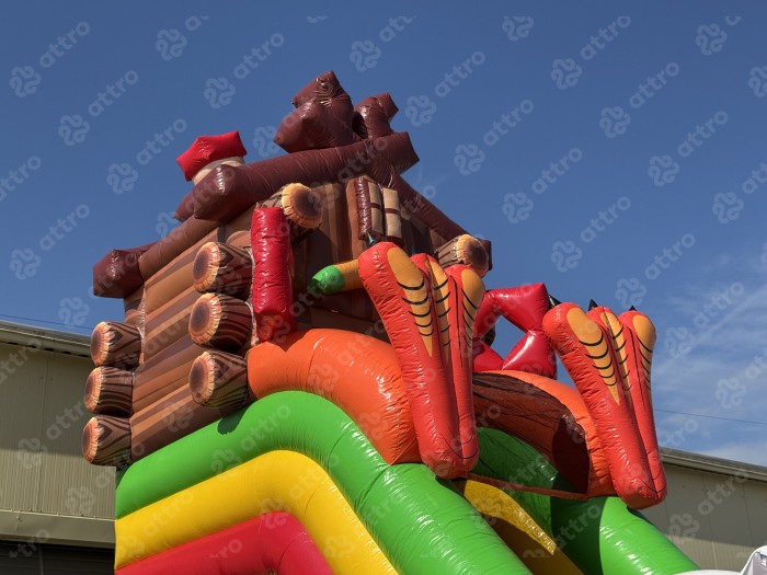 Надувная горка "Русские сказки" 15*9*7 м