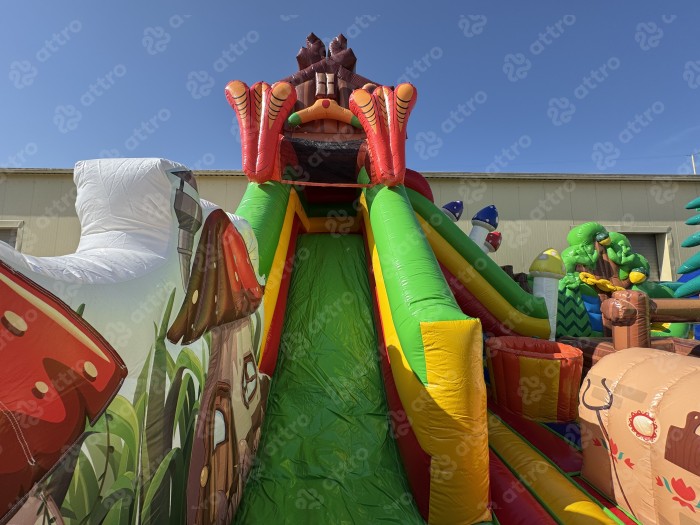 Надувная горка "Русские сказки" 15*9*7 м