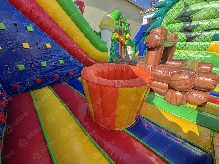 Надувная горка "Русские сказки" 15*9*7 м