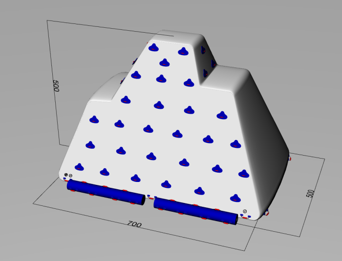 Надувной водный айсберг 7*5*5 м