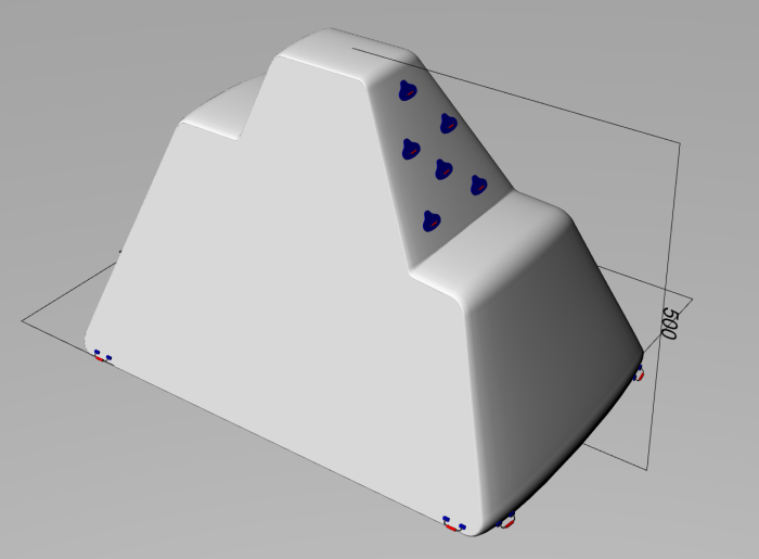 Надувной водный айсберг 7*5*5 м
