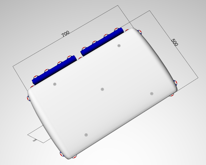 Надувной водный айсберг 7*5*5 м