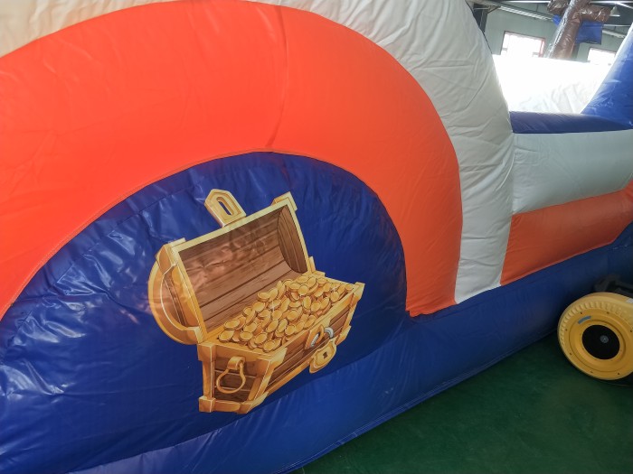 Надувная полоса препятствий "Пиратский корабль" 10*3,5*3,2 м