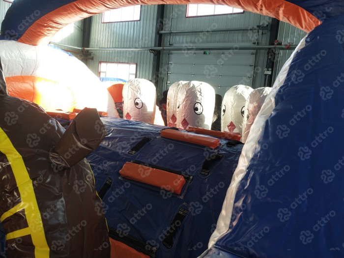 Надувная полоса препятствий "Пиратский корабль" 10*3,5*3,2 м