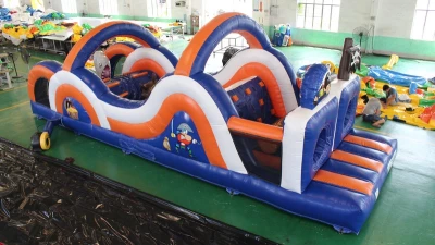 Надувная полоса препятствий "Пиратский корабль" 10*3,5*3,2 м