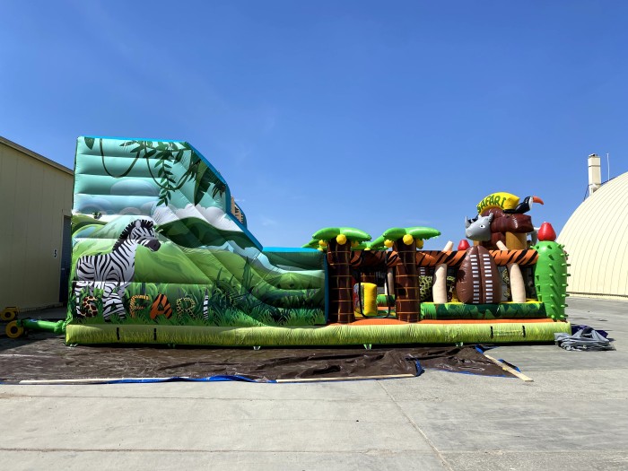 Надувной батут "Сафари" 12*6*5,5 м