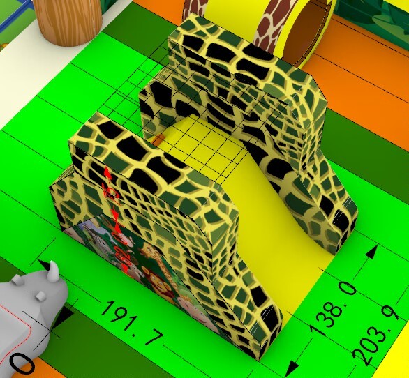 Надувной батут "Сафари" 12*6*5,5 м